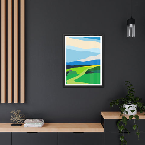 Scapes 2 - Vibrant Landscape Framed Poster - Modern Wall Art for Home Décor