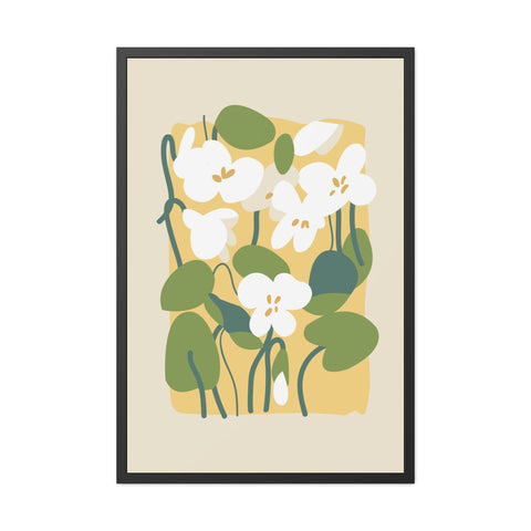 Flowers 1 - Botanical Framed Poster - Floral Wall Art for Home Decor, Perfect Gift for Nature Lovers