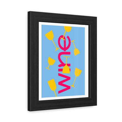Sonoma 3 - Wine Themed Framed Poster - Fun Wall Art for Home Bar & Celebration Decor