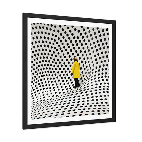 Dotted 1 - Modern Polka Dot Framed Poster - Minimalist Wall Art for Home Decor