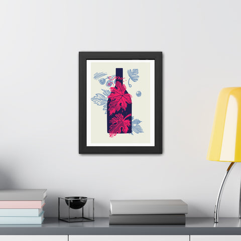 Wine Country 8 - Elegant Framed Poster with Wine Motif - Perfect for Home Decor and Wine Lovers