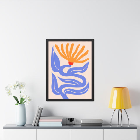 Marinda 4 - Vibrant Floral Framed Poster | Modern Art Decor for Home & Office