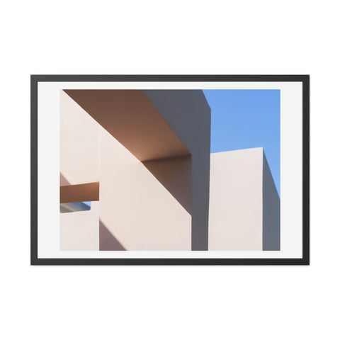 Light and Shadow - Modern Framed Poster – Abstract Architectural Design for Home Decor