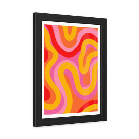 Natural Formation 5 - Vibrant Abstract Framed Poster - Funky Wall Art for Home Decor