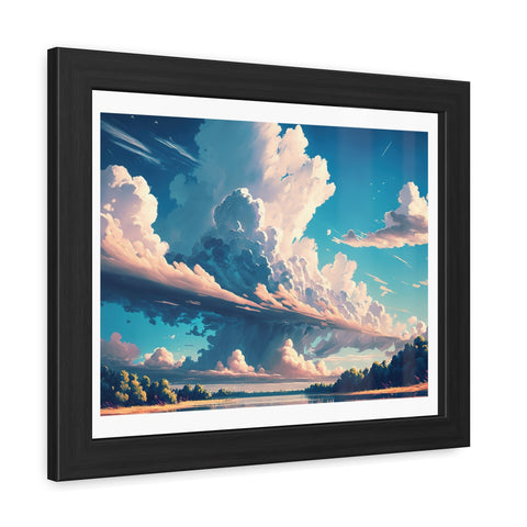Cloudscape - Serene Landscape Framed Poster - Ideal for Home Decor & Gifting