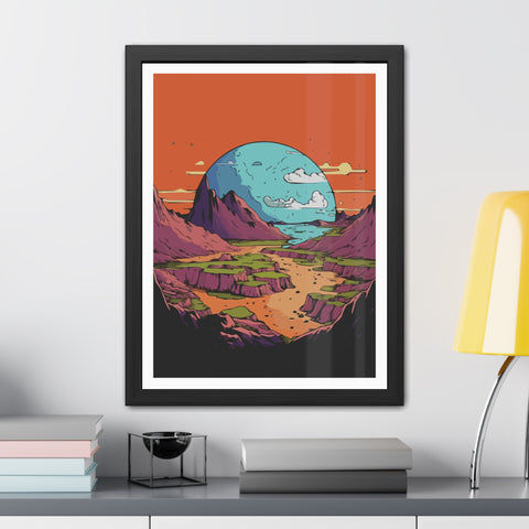 Astrum 3 - Vibrant Framed Poster – Scenic Landscape Art for Home Décor