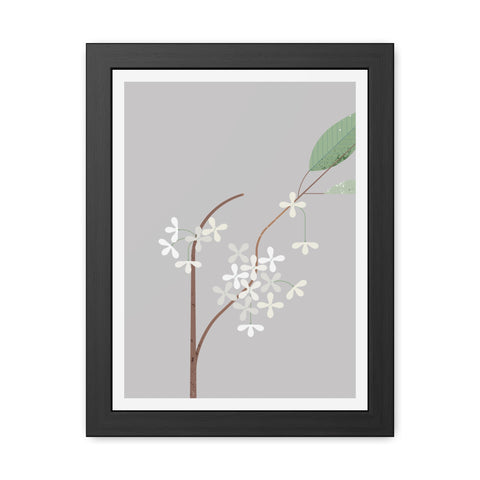 Botanical Gradual 3 - Floral Framed Poster - Elegant Wall Art for Home Decor