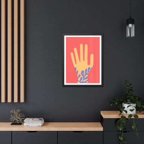 Stratica 2 - Vibrant Hand Art Framed Poster - Modern Decor for Home & Office
