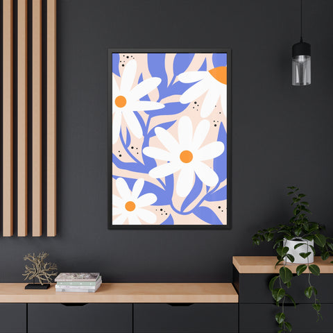 Marinda 10 - Floral Framed Poster – Cheerful Daisy Wall Art for Home Décor