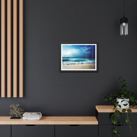 Coastal Lightshift - Framed Poster - Ocean View Wall Art for Beach Lovers