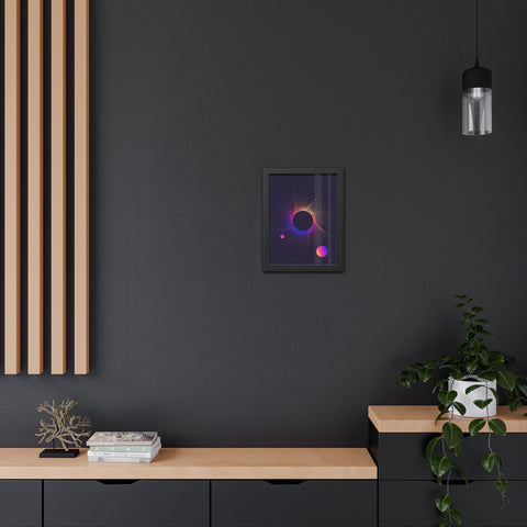Sound Nova 1 - Cosmic Vibe Framed Poster - Celestial Art for Home Decor