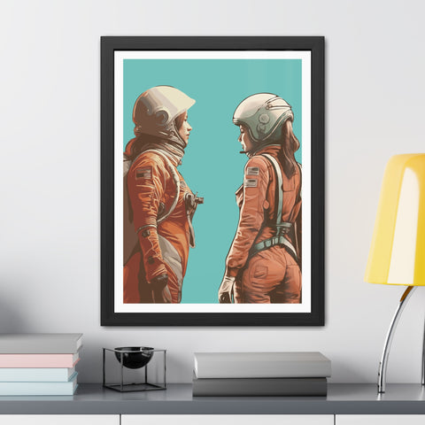Astrum 4 - Astro Team Framed Poster - Inspirational Space Art for Home Decor