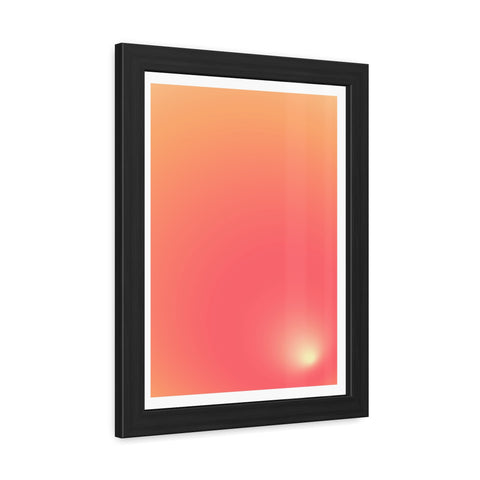 Sunrise 2 - Gradient Framed Poster - Modern Wall Art for Home Decor
