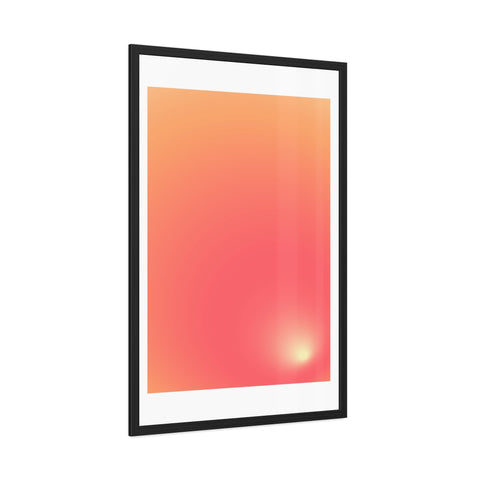 Sunrise 2 - Gradient Framed Poster - Modern Wall Art for Home Decor