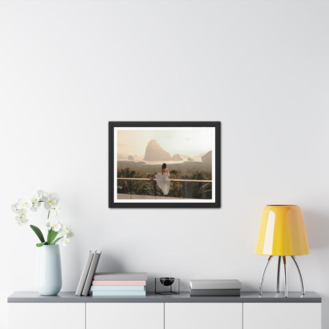 The View - Serene Landscape Framed Poster - Tranquil Nature Wall Art for Home Décor