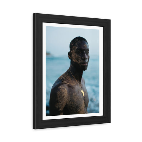 Male Portrait 4 - Framed Poster: Inspiring African Portrait Wall Art