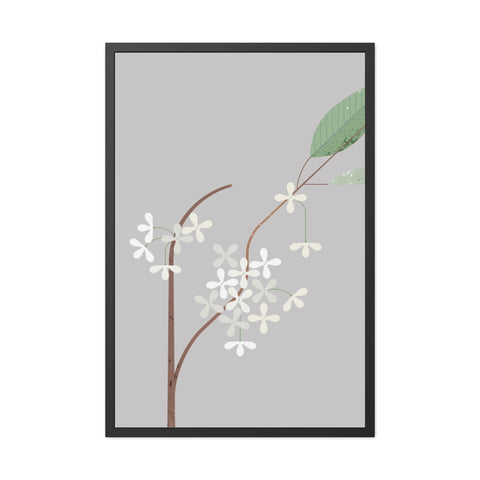 Botanical Gradual 3 - Floral Framed Poster - Elegant Wall Art for Home Decor