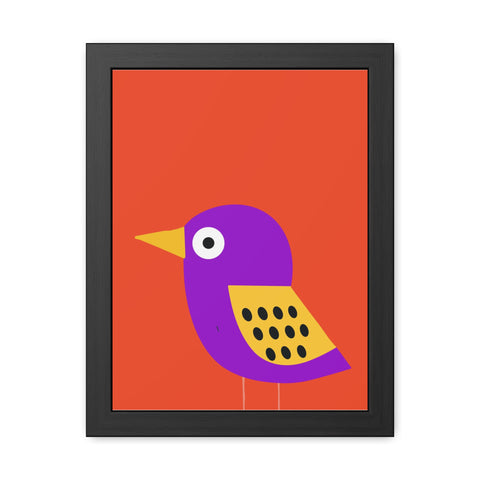 Childrana 6 - Colorful Bird Framed Poster - Vibrant Wall Art for Kids' Rooms