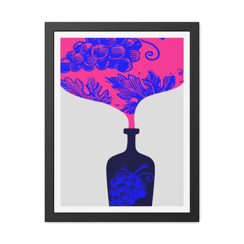 Wine Country 11 - Vibrant Wine-Themed Framed Poster for Home Decor