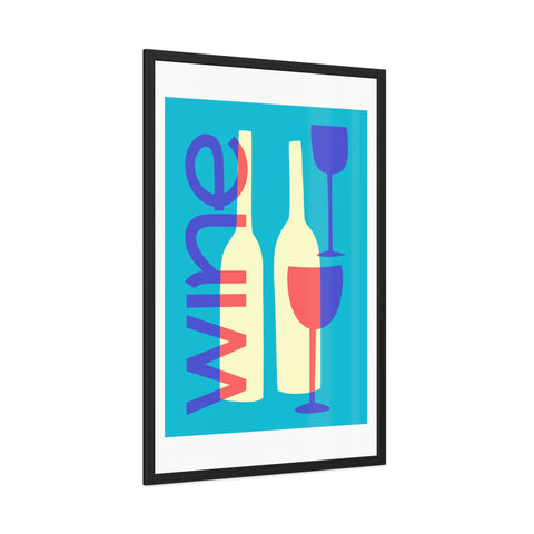 Wine Country 7 - Modern Wine Framed Poster - Colorful Wall Art for Wine Lovers