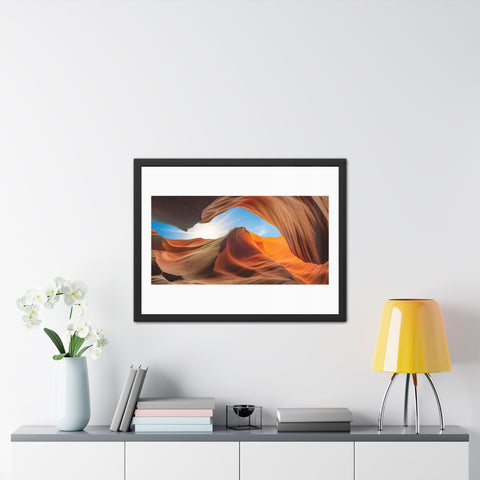 Rock Formation 2 - Desert Landscape Framed Poster - Stunning Canyon Art Decor for Home