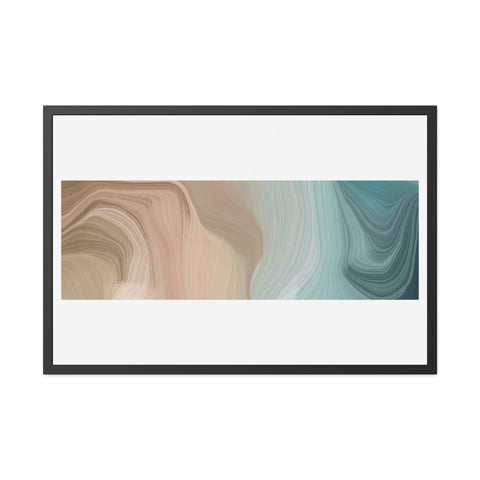 Rock Formation 1 - Abstract Wave Framed Poster | Modern Home Decor | Serenity & Style