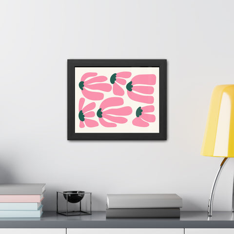 Mer 2 - Floral Framed Poster - Modern Art for Home Décor