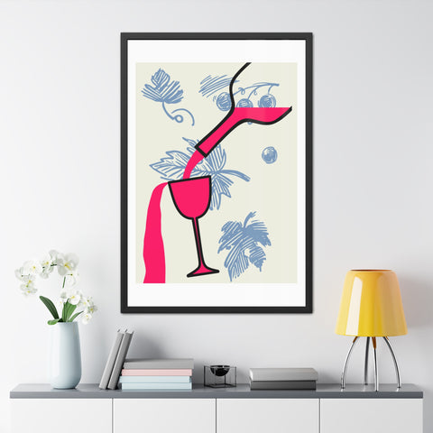 Wine Country 9 - Tropical Cocktail Framed Poster - Vibrant Wall Art for Home Decor