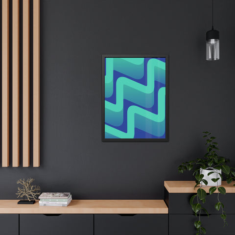 Abstractica 3 - Abstract Waves Framed Poster | Modern Home Decor | Vibrant Wall Art