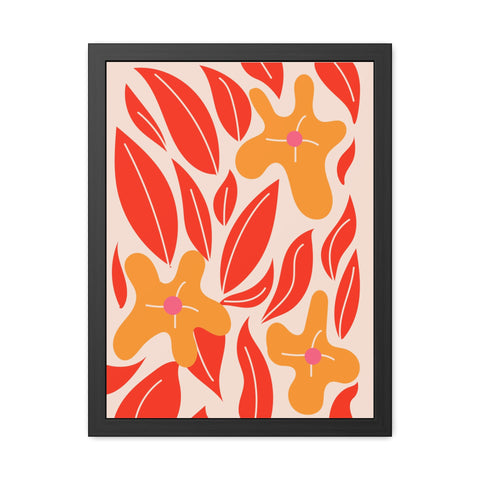 Marinda 2 - Vibrant Floral Framed Poster for Home Decor