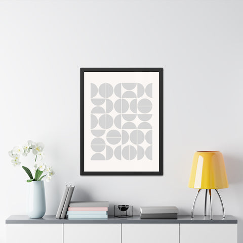 Crown 1 - Minimalist Geometric Framed Poster - Modern Wall Art for Home Decor