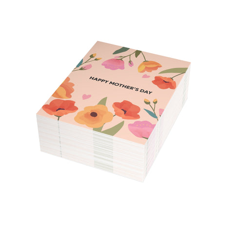 Happy Mother's Day Floral Greeting Card — Mother's Day / Holiday Greeting Card - Illustrated, Modern