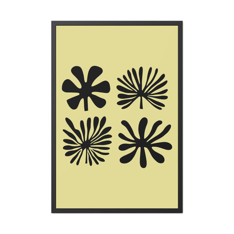 Lotus - Botanical Framed Poster - Modern Wall Art