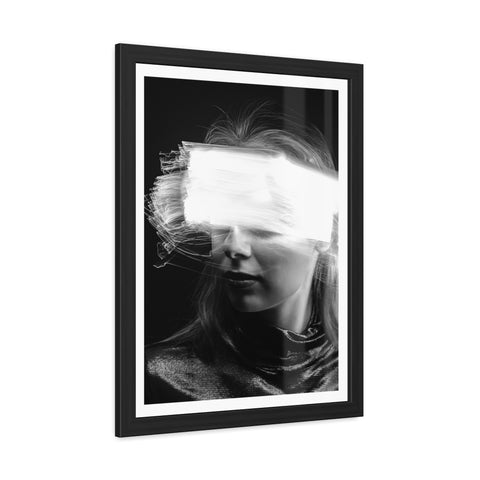 Flash of light - Portrait - Abstract Framed Poster - Modern Wall Art for Creative Spaces