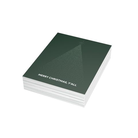 'Merry Christmas, Y'all' Greeting Card – Christmas / Holiday Greeting Card - Illustrated, Modern