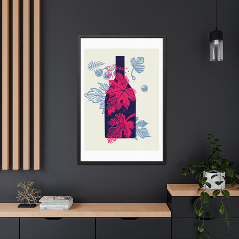 Wine Country 8 - Elegant Framed Poster with Wine Motif - Perfect for Home Decor and Wine Lovers