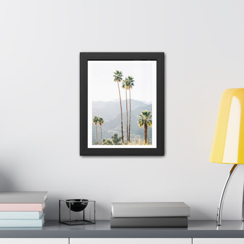 Palm Springs - Palm Trees Framed Poster - Tropical Wall Art for Home Decor