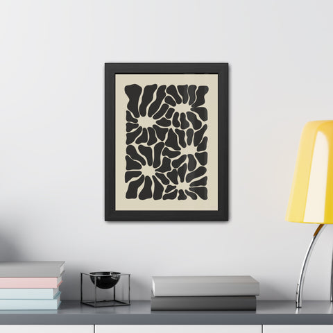 Boho Floral 2 - Abstract Wall Art Framed Posters - Modern Home Decor