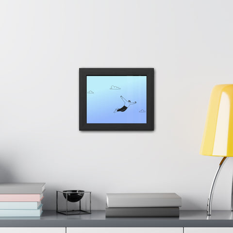 Falling for you - Dreamy Freedom Framed Poster - Inspirational Art for Home Decor