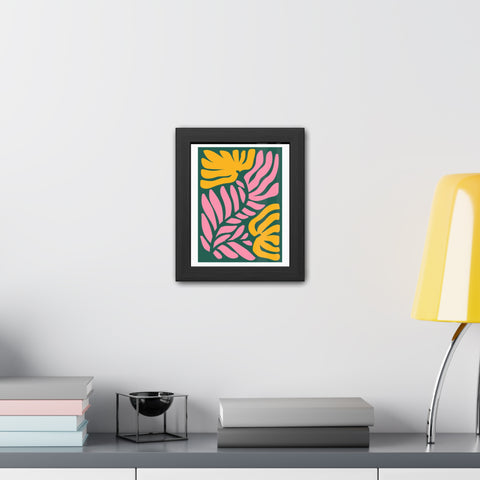Natural Formation 8 - Tropical Floral Framed Poster - Modern Wall Art for Home Decor