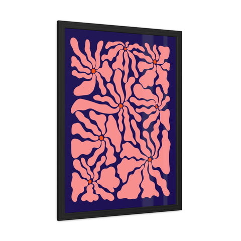 Florish 2 - Floral Abstract Framed Poster – Modern Wall Art for Home Décor