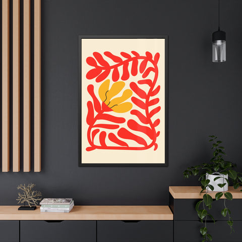 Italian Kitch 7 - Vibrant Floral Framed Poster – Modern Wall Art for Home Decor