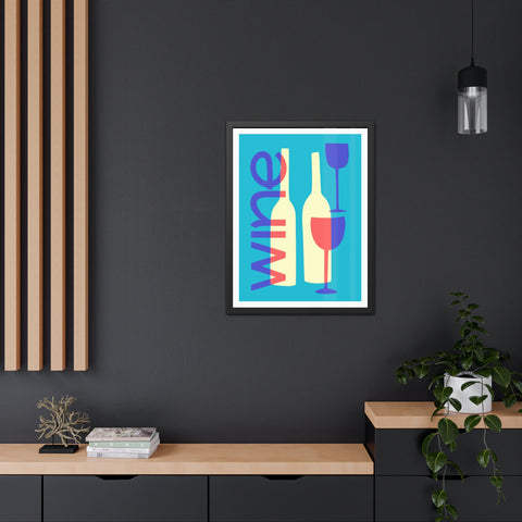 Wine Country 7 - Modern Wine Framed Poster - Colorful Wall Art for Wine Lovers