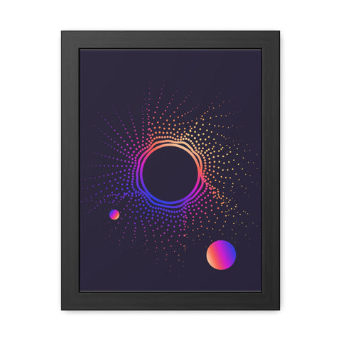 Sound Nova 1 - Cosmic Vibe Framed Poster - Celestial Art for Home Decor