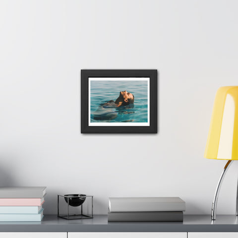 The Dip - Serene Woman Framed Poster - Tranquil Wall Art for Home Decor