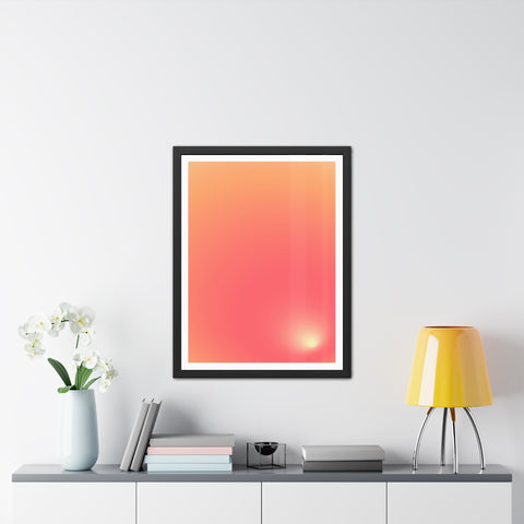 Sunrise 2 - Gradient Framed Poster - Modern Wall Art for Home Decor