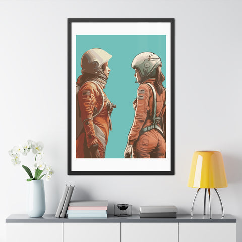 Astrum 4 - Astro Team Framed Poster - Inspirational Space Art for Home Decor