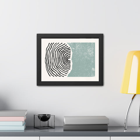 Ink Stamp 5 - Abstract Framed Art Print - Modern Vibes for Home Décor