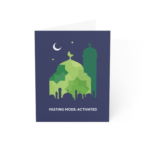 Ramadan "Fasting Mode: Activated" Greeting Card — Ramadan / Holiday Greeting Card - Illustrated, Modern