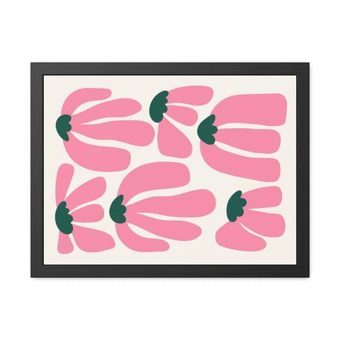 Mer 2 - Floral Framed Poster - Modern Art for Home Décor